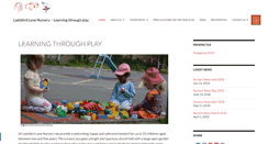 Desktop Screenshot of ladybirdlanenursery.co.uk