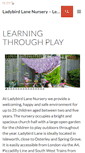 Mobile Screenshot of ladybirdlanenursery.co.uk